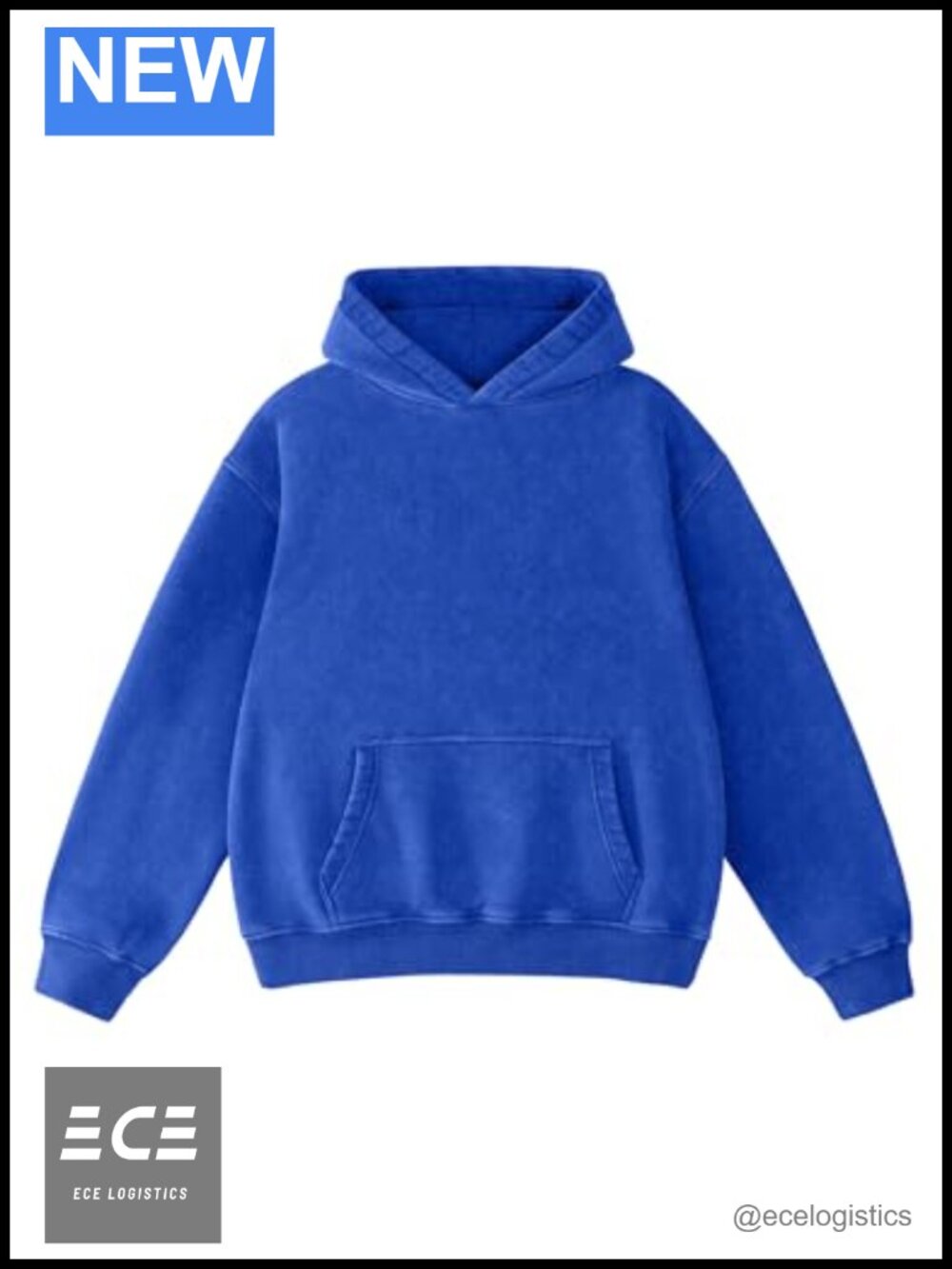 Oversized Heavyweight Hoodie Sweatshirt Pullover Fleece Acid Wash Vintage Style